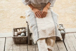 LIBECO Leinen Gästehandtuch oder Tischset "IOULIDA" 42x47