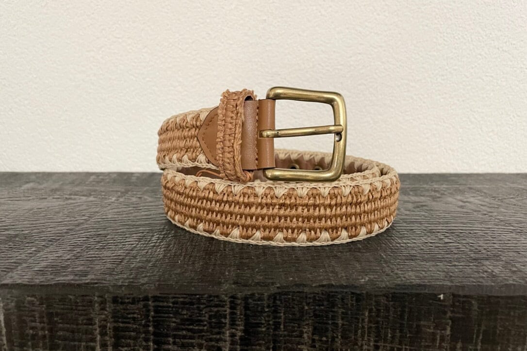 Choice by Réjane Rosenberger Leder-/Raffiagürtel