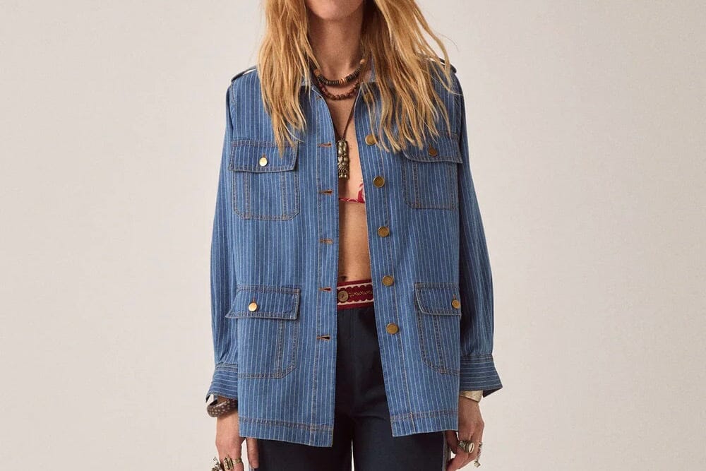 MAISON HOTEL Baumwolljacke "NOA" pacific stripe