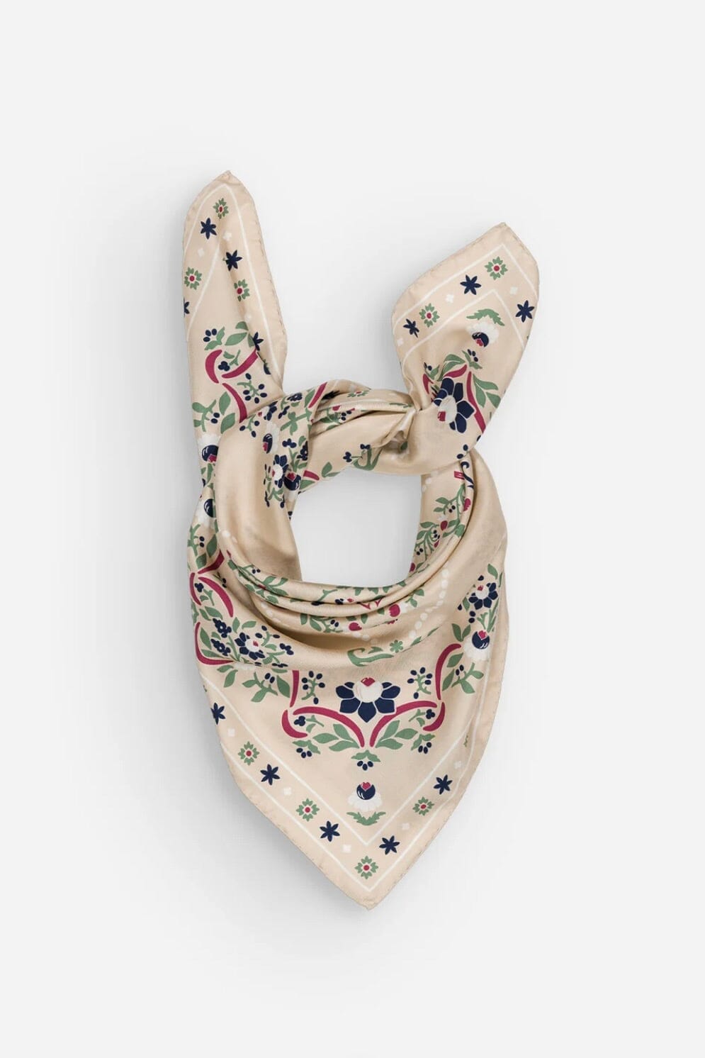 MAISON LECOMTE FLAMANT Seidenschal "Secret Garten" sand