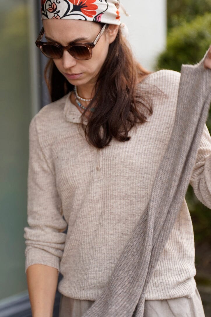 MASSCOB Leinen Shirt "SPRING" sand