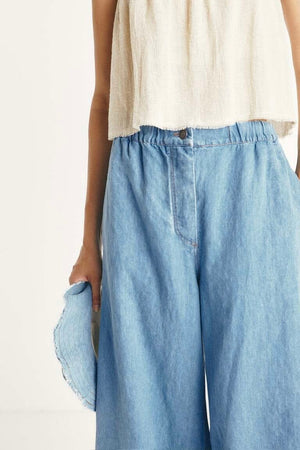MASSCOB Cotton/Leinen Hosen/Jeans light blue
