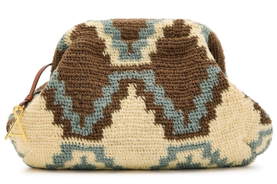 AMONG EQUALS Clutch sand/ciel/off-white