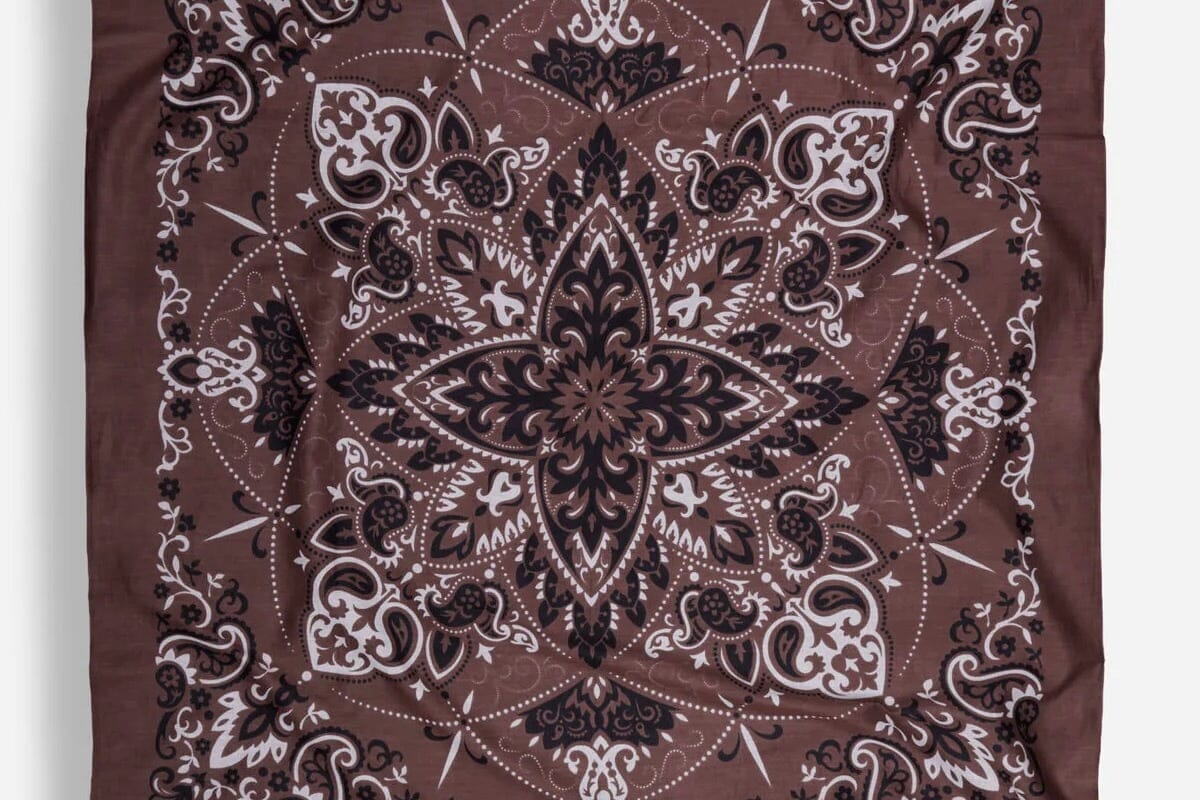 MAISON LECOMTE FLAMANT cotton scarf "Bandana" sand