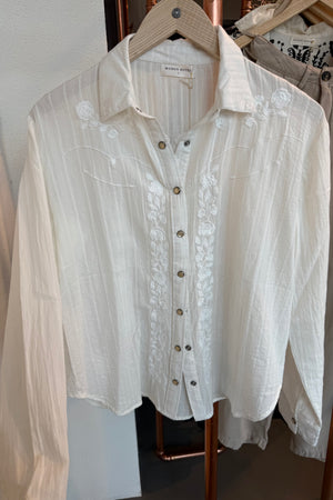 MAISON HOTEL Baumwollbluse "KERRY" off-white