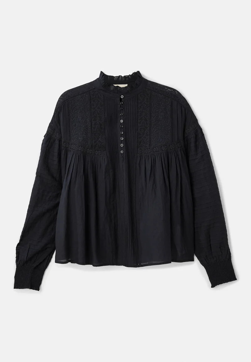 VANESSA BRUNO Baumwollbluse "DAHLIA" schwarz