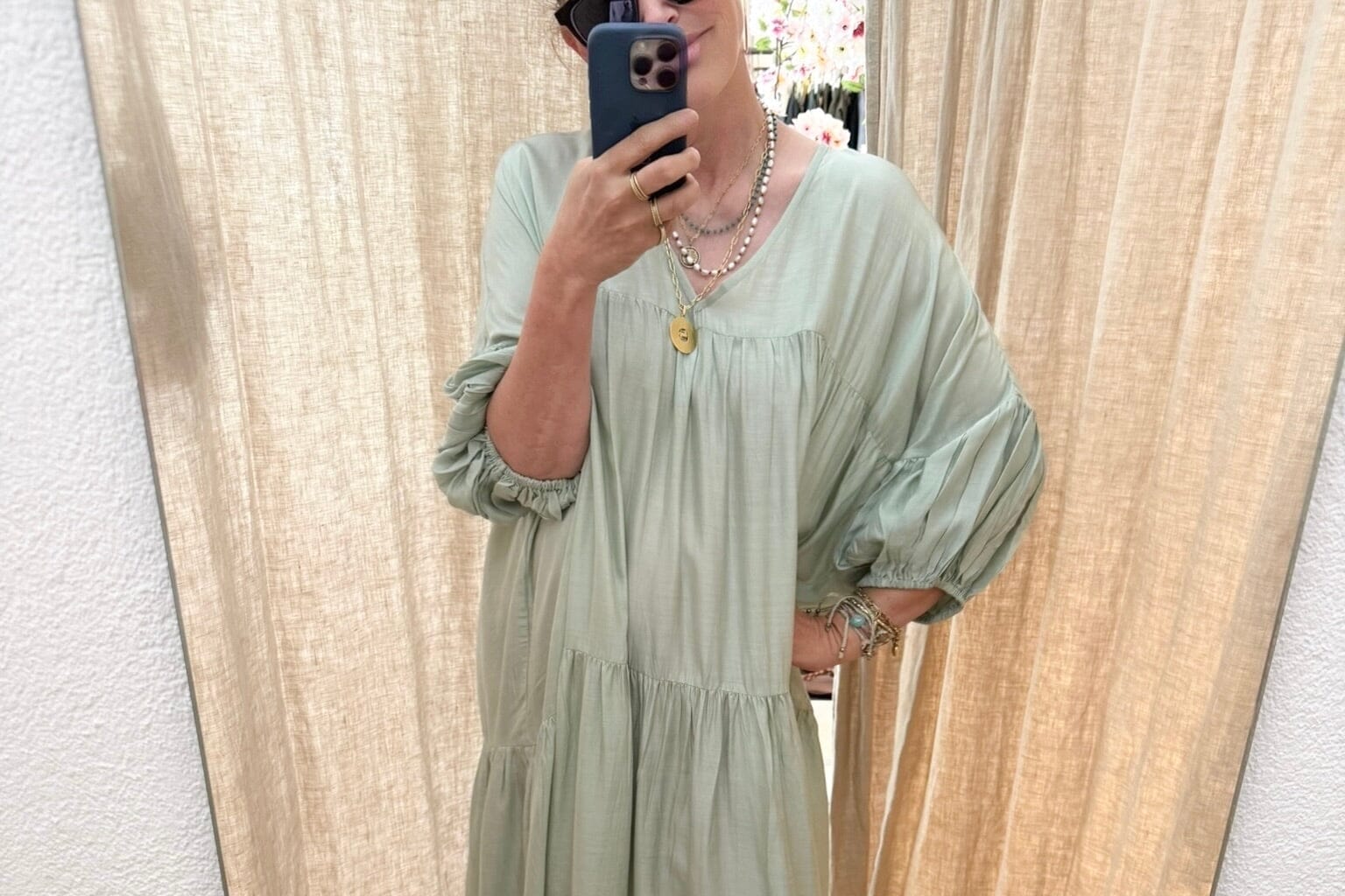 AYRE Viscosekleid "MAUDE" seagrass
