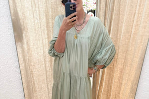 AYRE Viscosekleid "MAUDE" seagrass