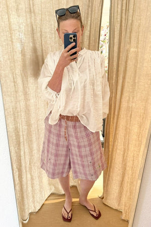 CLARAMONTE cotton kaftan "ALI" blue stripe