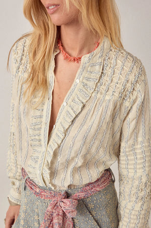 MAISON HOTEL cotton blouse "KERRY" off-white