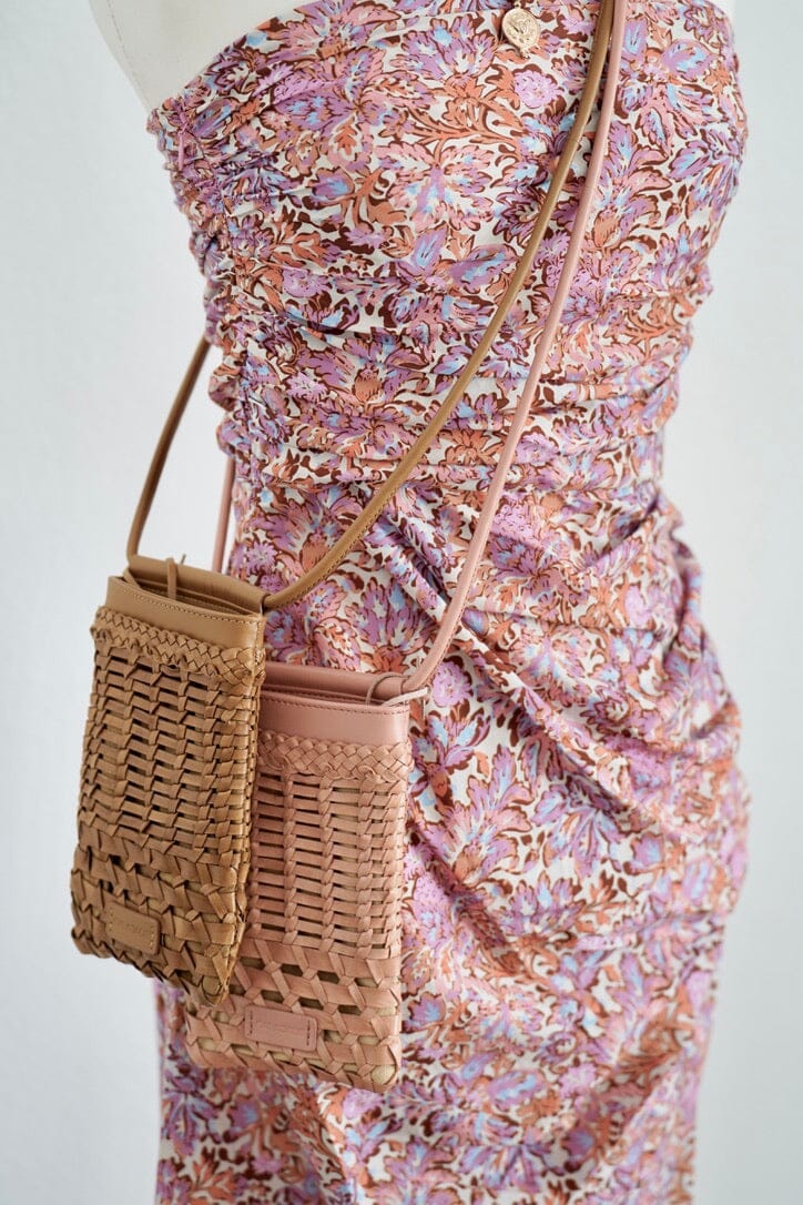 CALAJADE Leather shopper "MISU" MINI - black