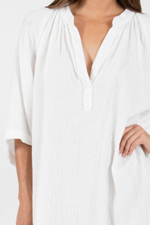 9seed - Tangier Caftan Dress weiss