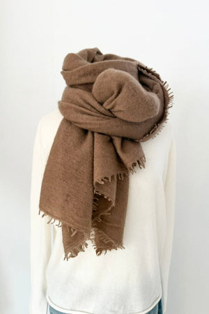 Choice by Réjane Rosenberger cashmere scarf camel (G-03)