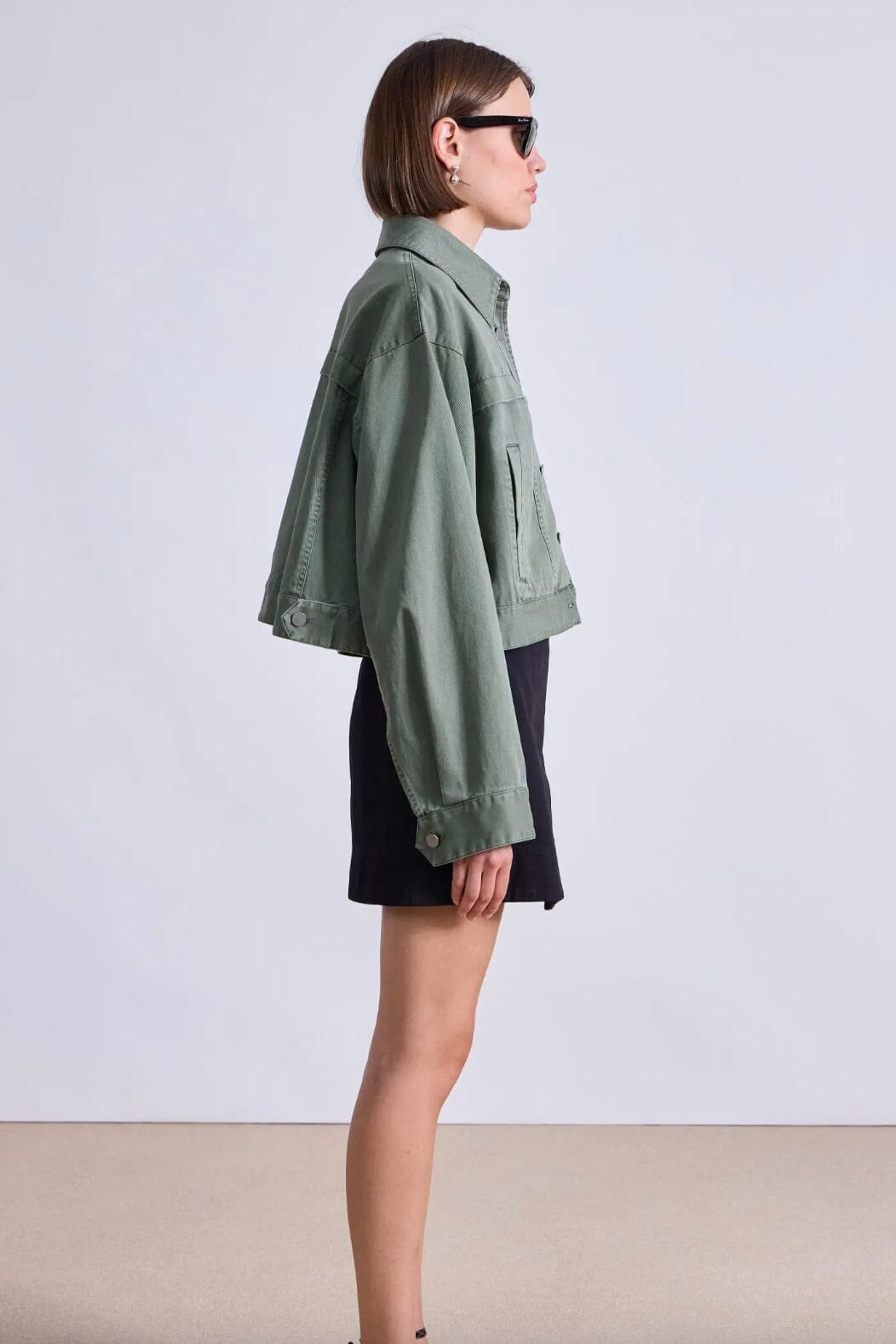 APIECE APART Cotton/Cashmere Cardigan "Ellen" cream