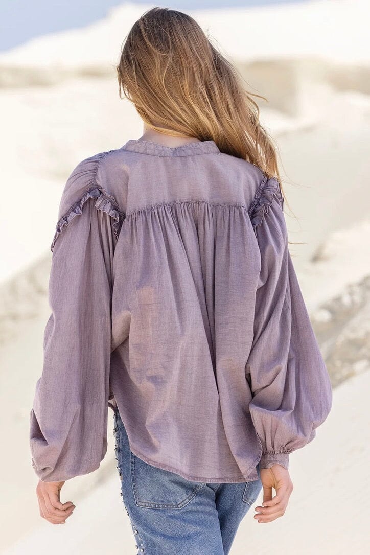 MES DEMOISELLES Baumwollbluse "SATI" purple