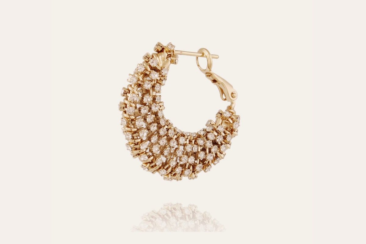 GAS BIJOUX Creolen "IZZIA" Strass crystal