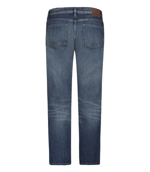 BORO Denim Cropped Jeans "SAPPORO" winter blue washed