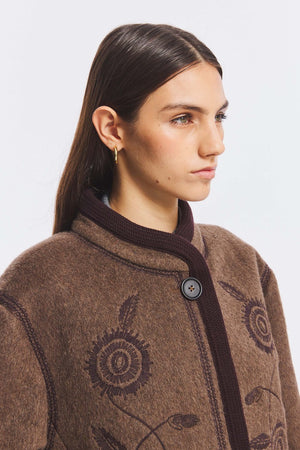 ANTIK BATIK Jacke "Willow" brown
