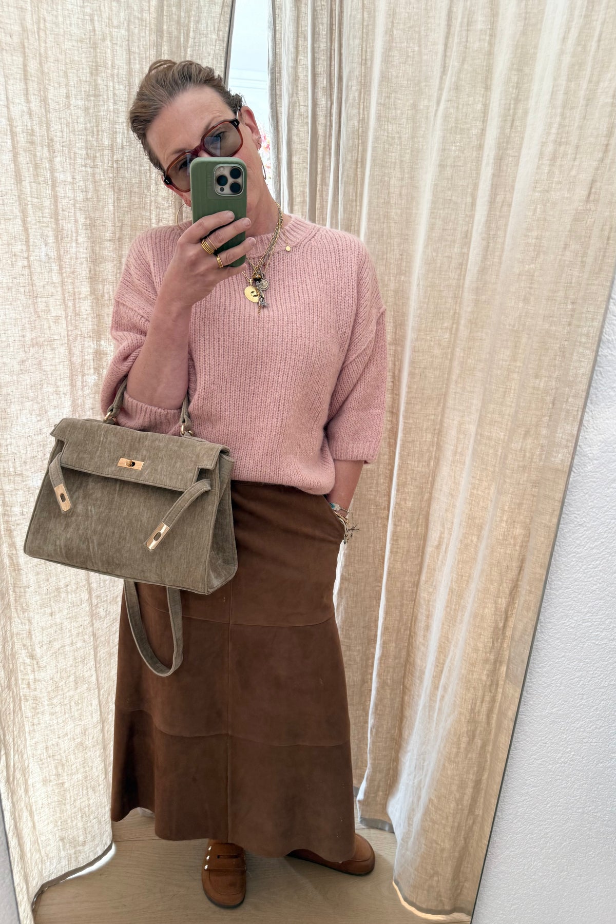 KNIT TED cuddly pullover "Melany" dusky pink