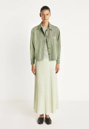 MASSCOB Baumwollhemdjacke "CONNILS" oliv