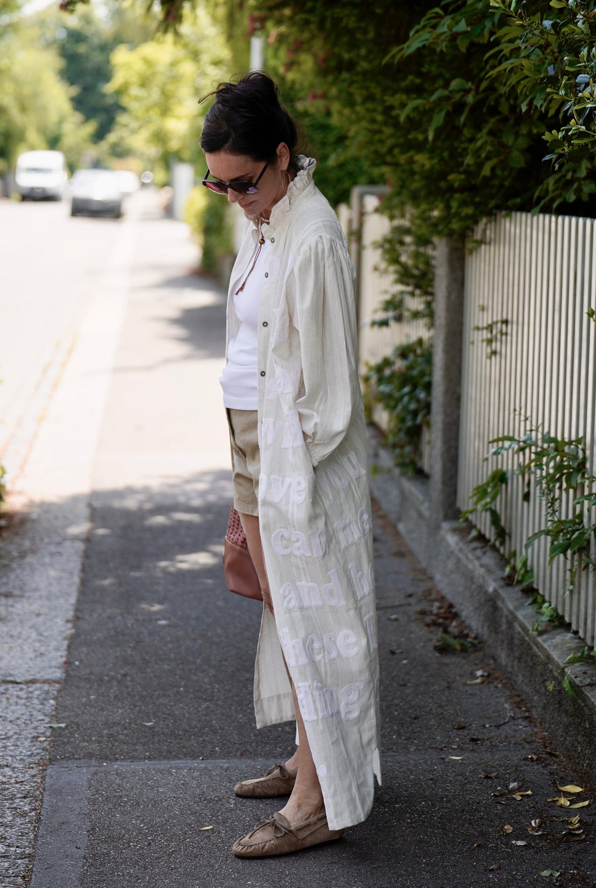 KARIEN BELLE Kimono Kleid "POETRY"off-white
