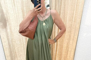 AYRE Trägerviscosekleid "LEXANE" green