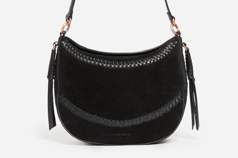 VANESSA BRUNO Wildledertasche "DAILY" medium black