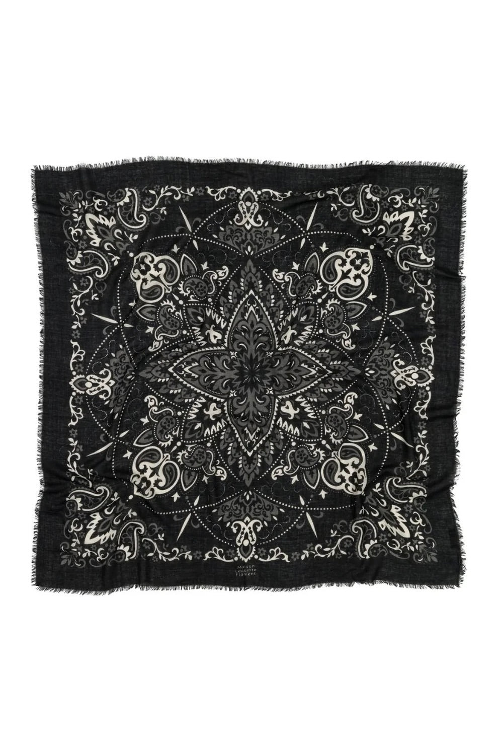 MAISON LECOMTE FLAMANT Wool/Cashmere "Scarf" black