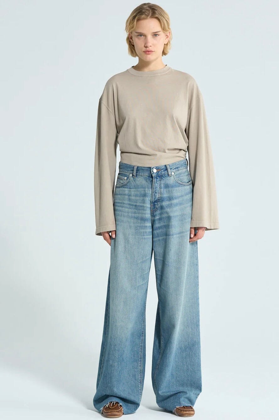 HAIKURE Wide Jeans "BETHANY" skin washed