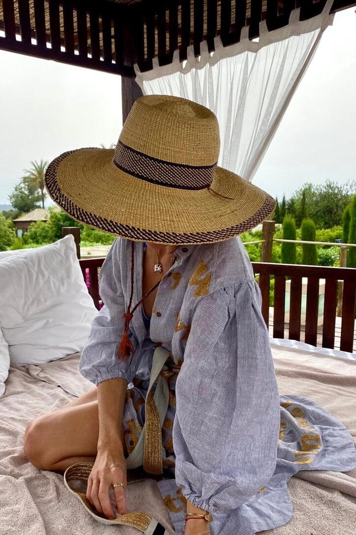 KARIEN BELLE Kimono Kleid "POETRY" fine stripe