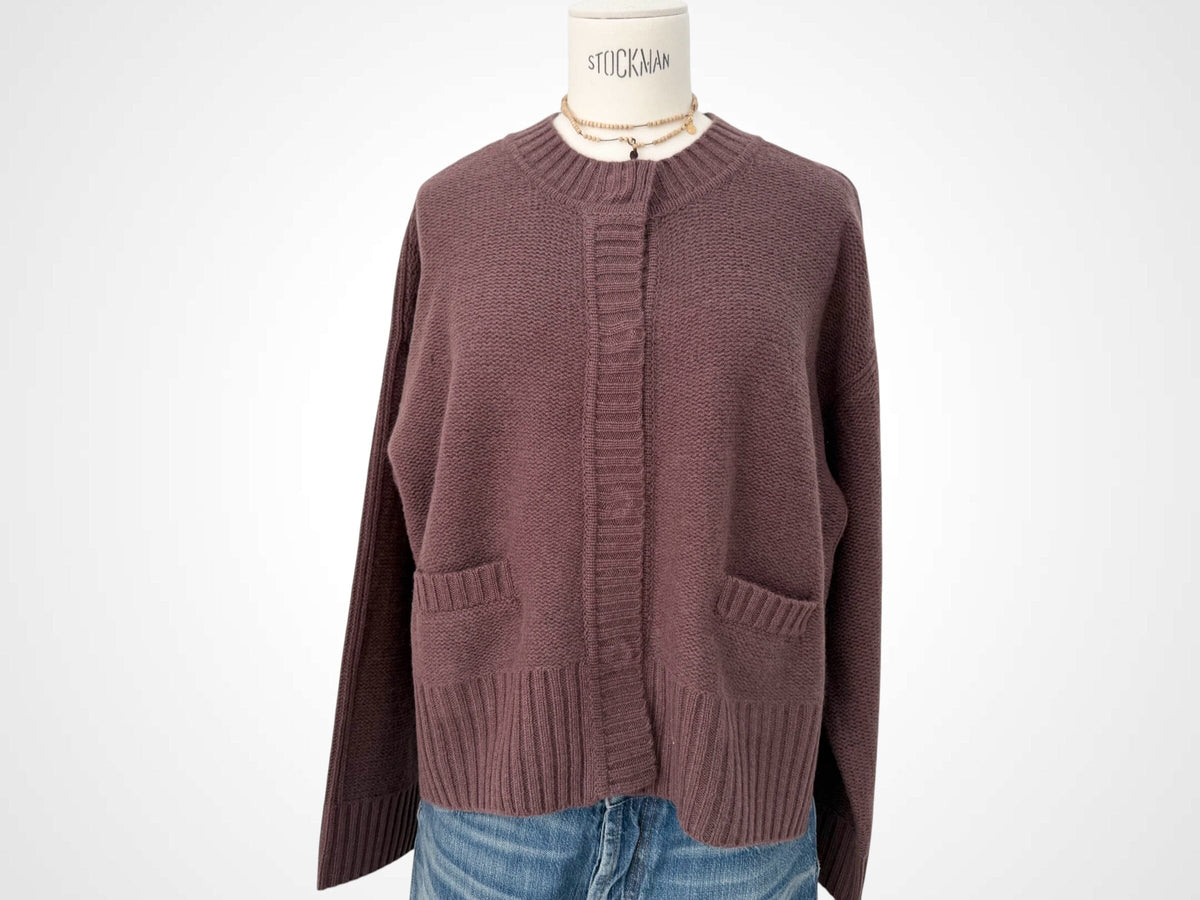 FFC Strickcardigan "14093" brown/aubergine