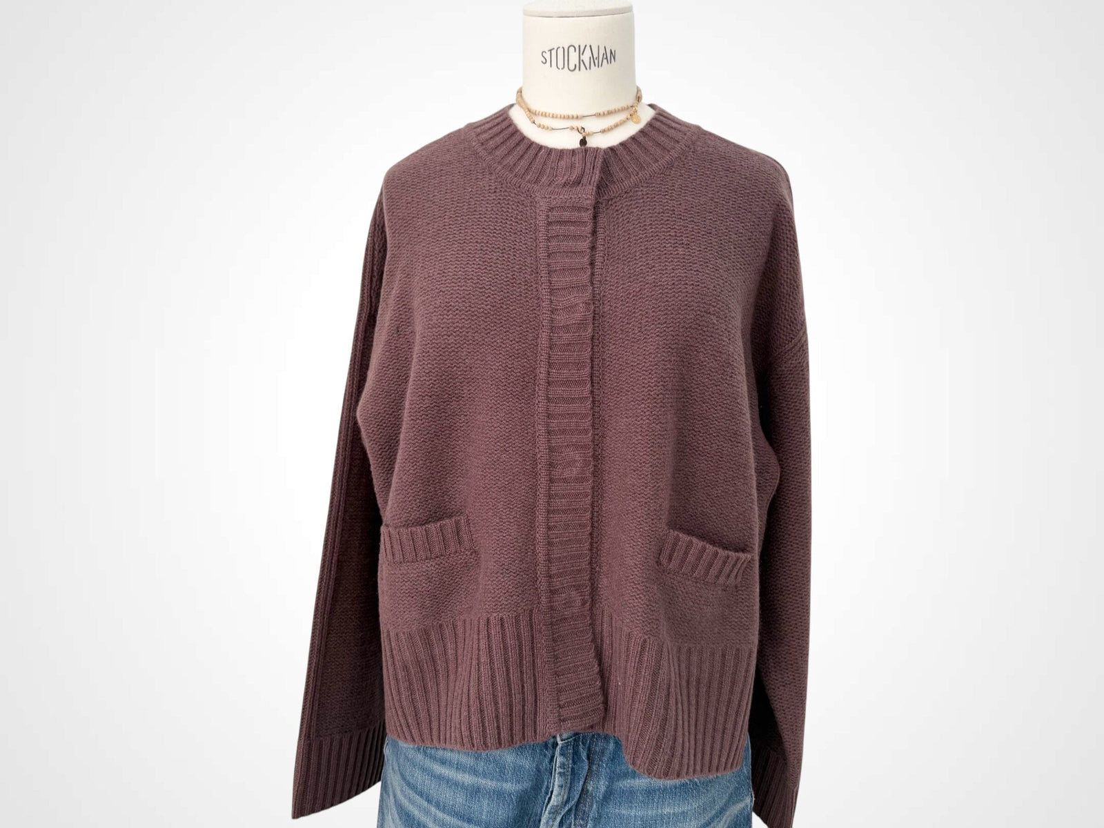FFC Strickcardigan "14093" brown/aubergine