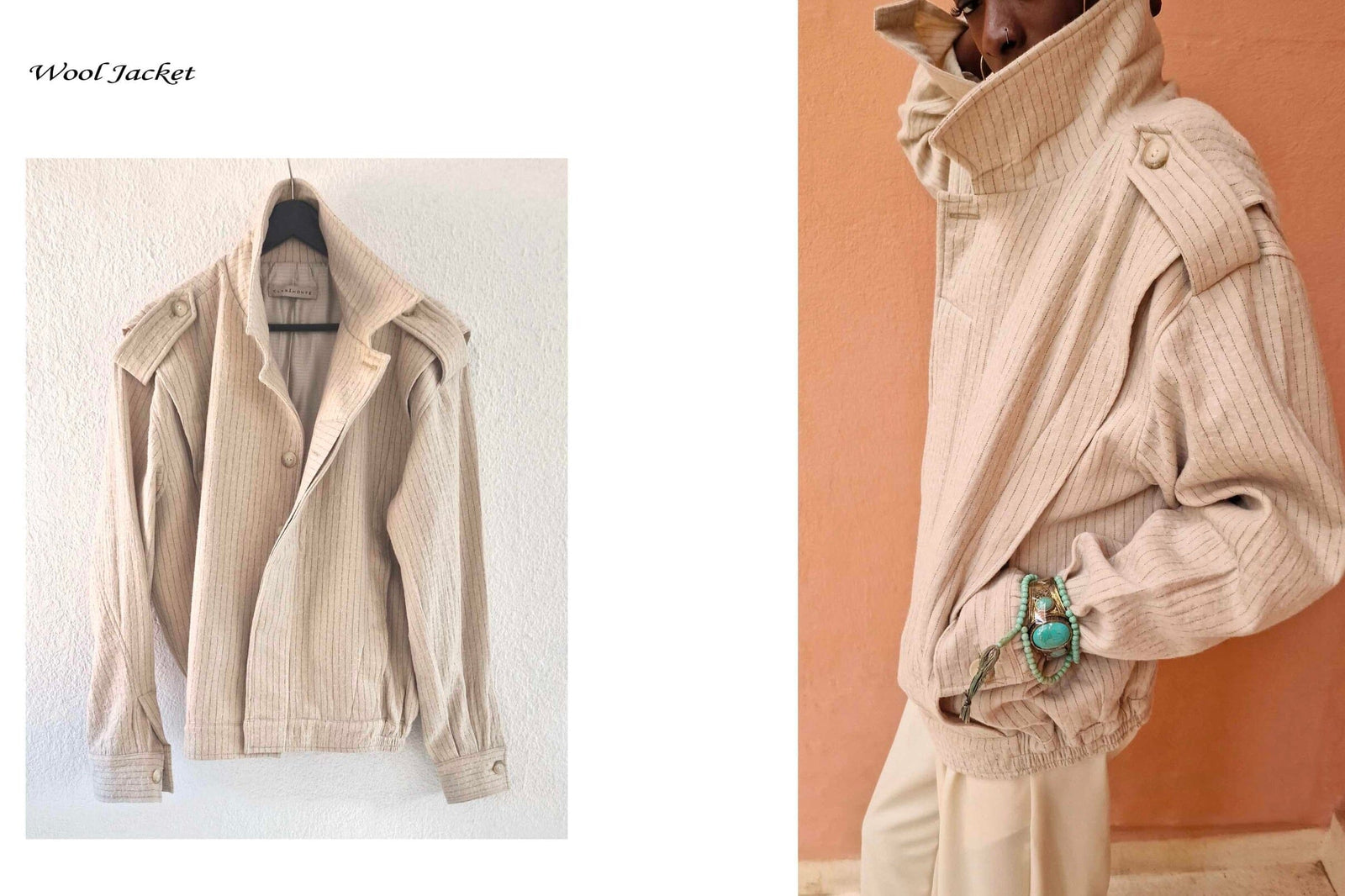 CLARAMONTE Woolbomber "MAINA" sand