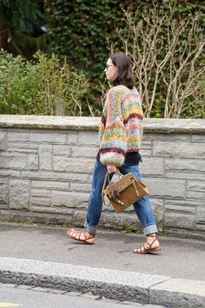 E WITH LOVE Handknit jacket "INAYA" mix color