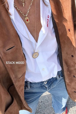 FEIDT JEWELRY PARIS Médaille midi "Etaile" with Saphir 18K