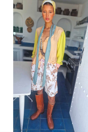 CLARAMONTE Viscosebluse "ROMY" lemon