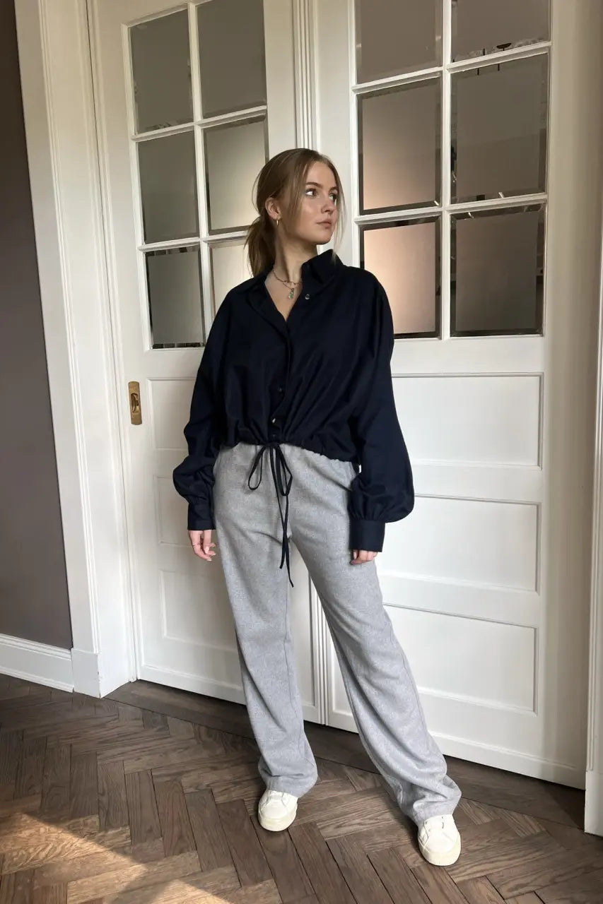 SOSUE Baumwollhose "Anna" grau flanell