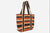 VANESSA BRUNO Raffia Stripe Tasche medium