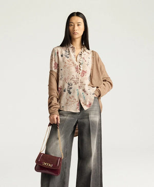 MOMONI Seidenbluse "Meudon" beibe multicolor