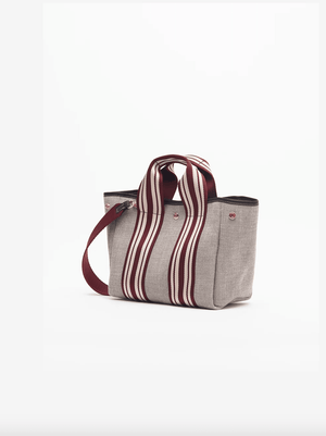 Leinentasche "Traversée" small grey