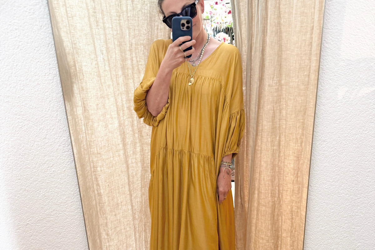 AYRE Viscosekleid "MAUDE" terre