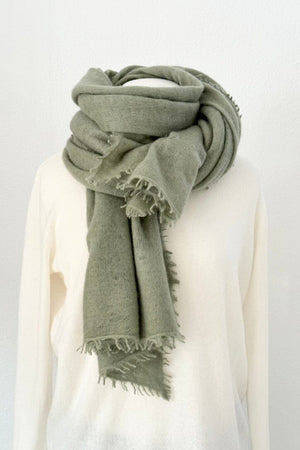 Choice by Réjane Rosenberger cashmere scarf gray méliert (MS-70027)