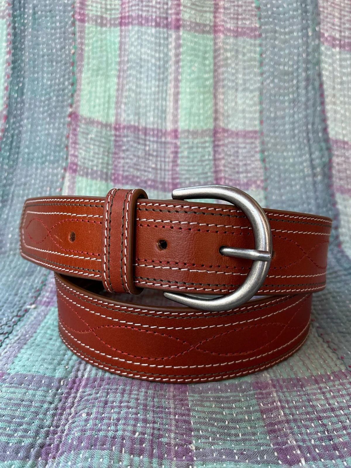 MAISON HOTEL Ledergürtel "FEDERIKA" cognac brown