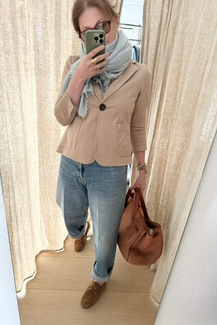 HAIKURE Wide Jeans "BETTY" fog gray