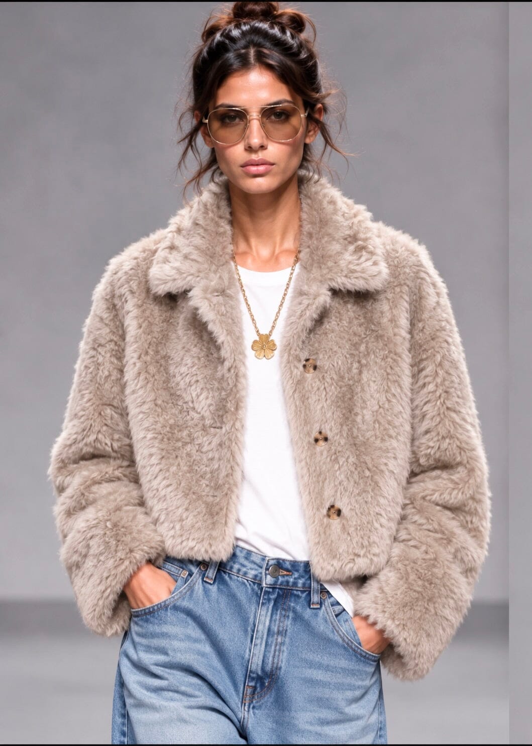 UTZON Laconjacke "JULEE" silver mink