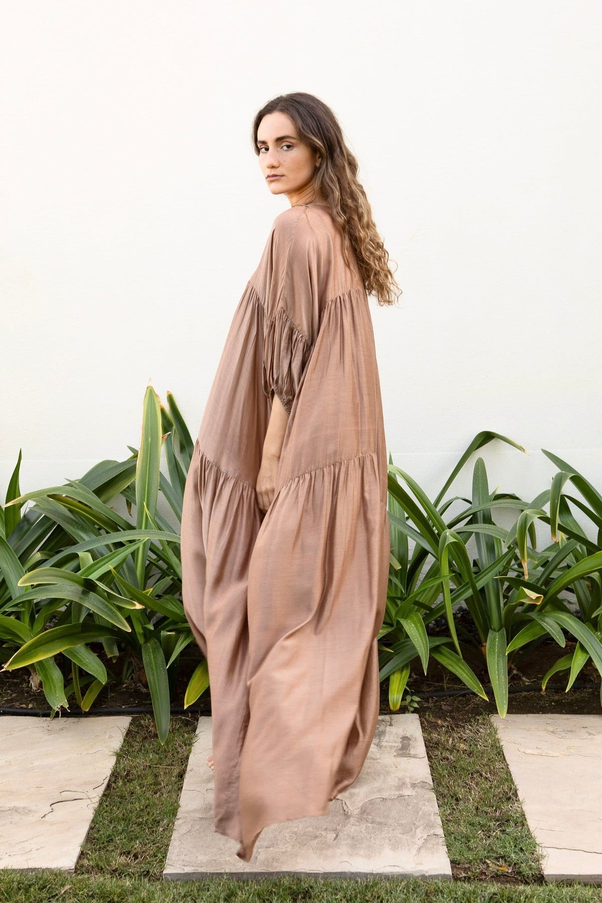 AYRE Viscosekleid "MAUDE" hazel