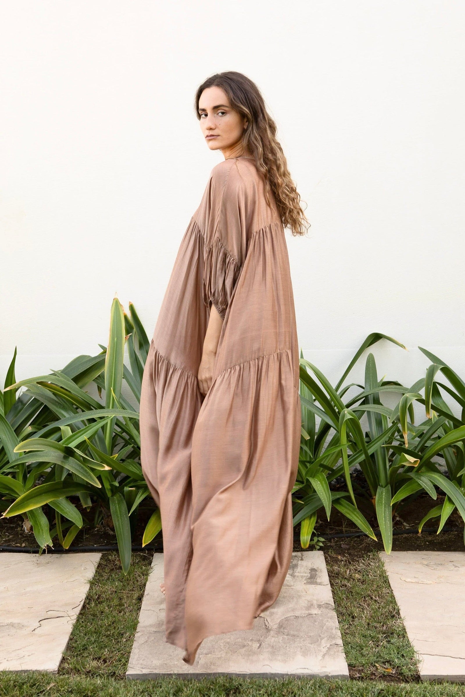 AYRE Viscosekleid "MAUDE" hazel