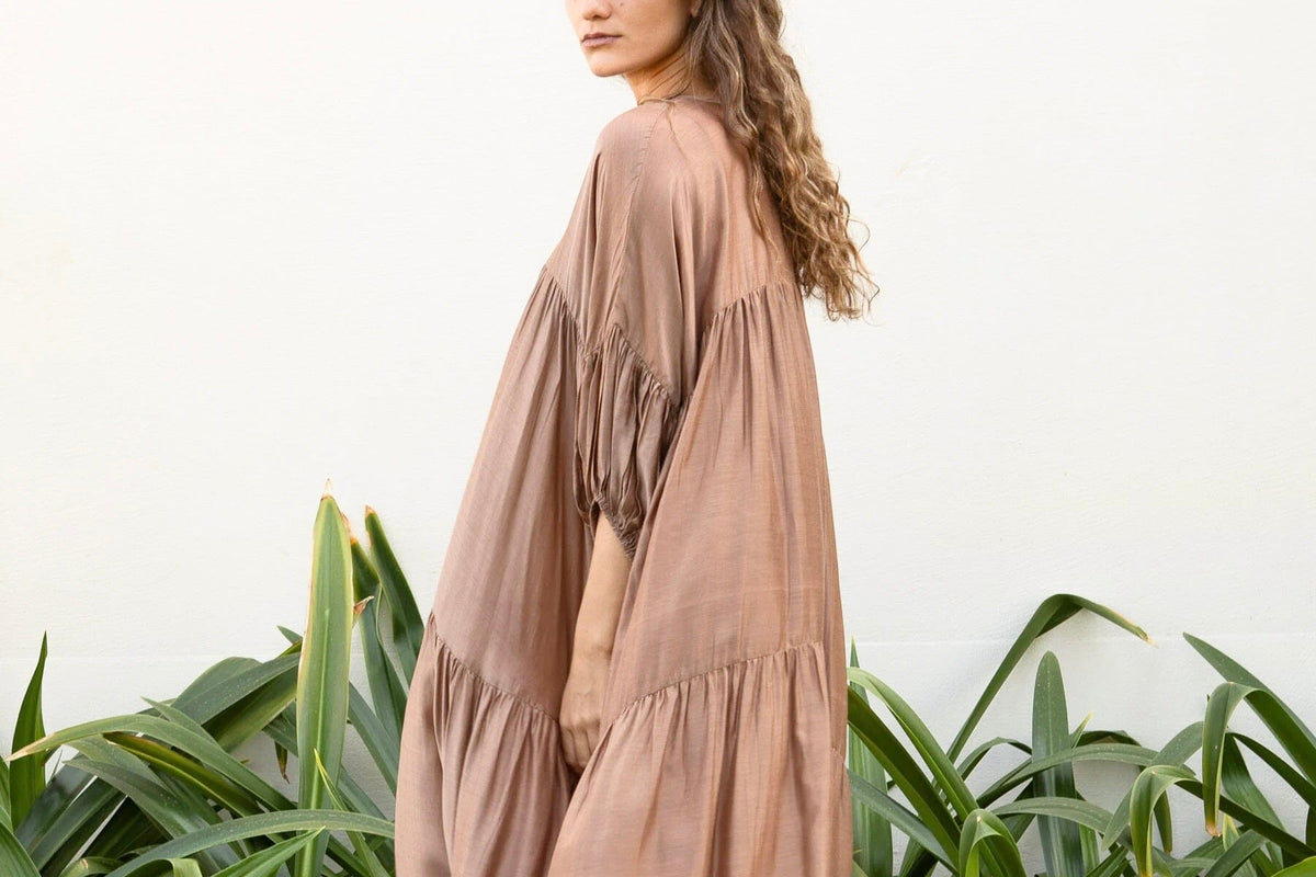 AYRE Viscosekleid "MAUDE" hazel