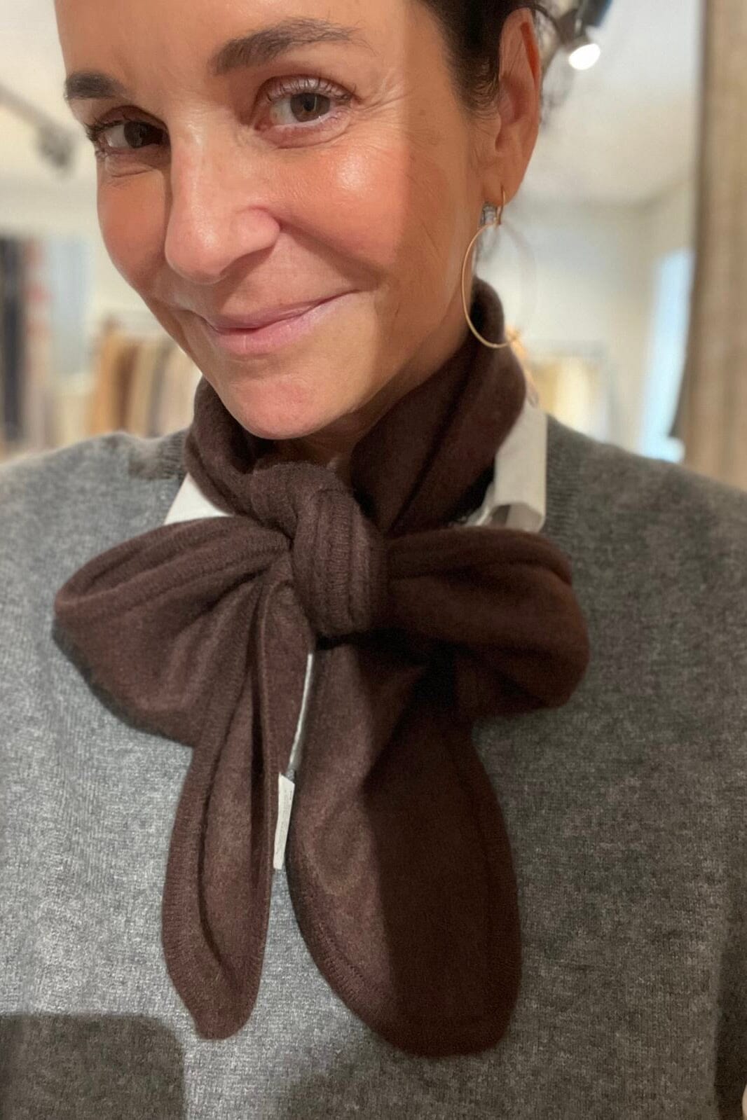 VON GOAT Cashmere Windboard mauve wine