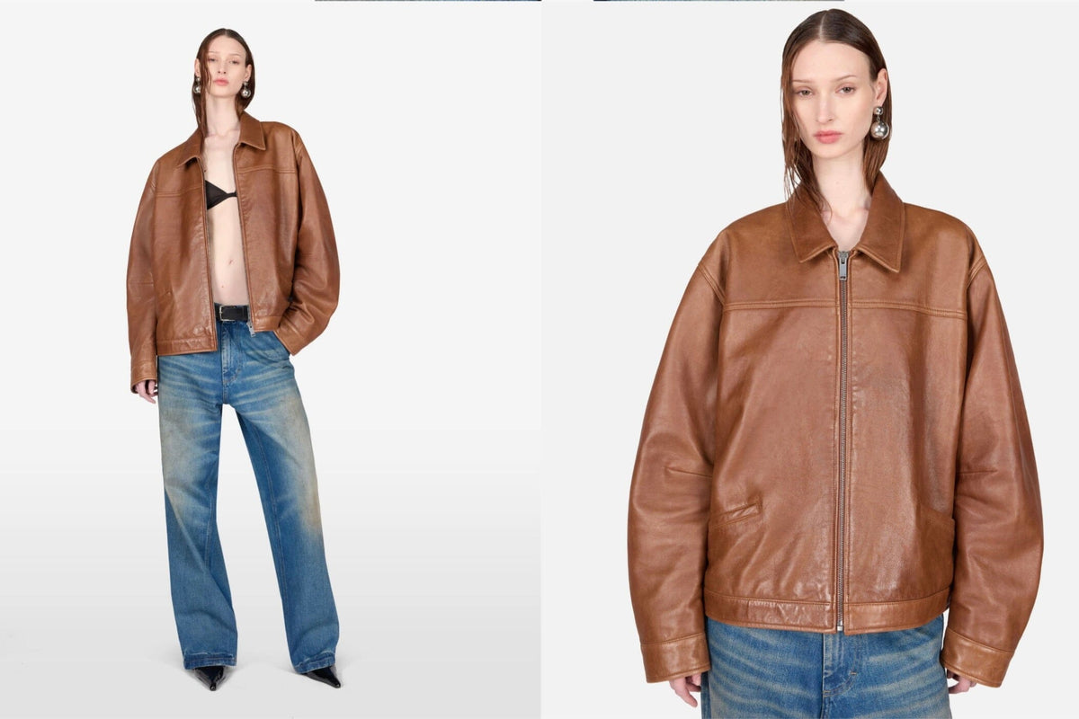 Super Soft Lederjacke "JOCELYNE" tan braun